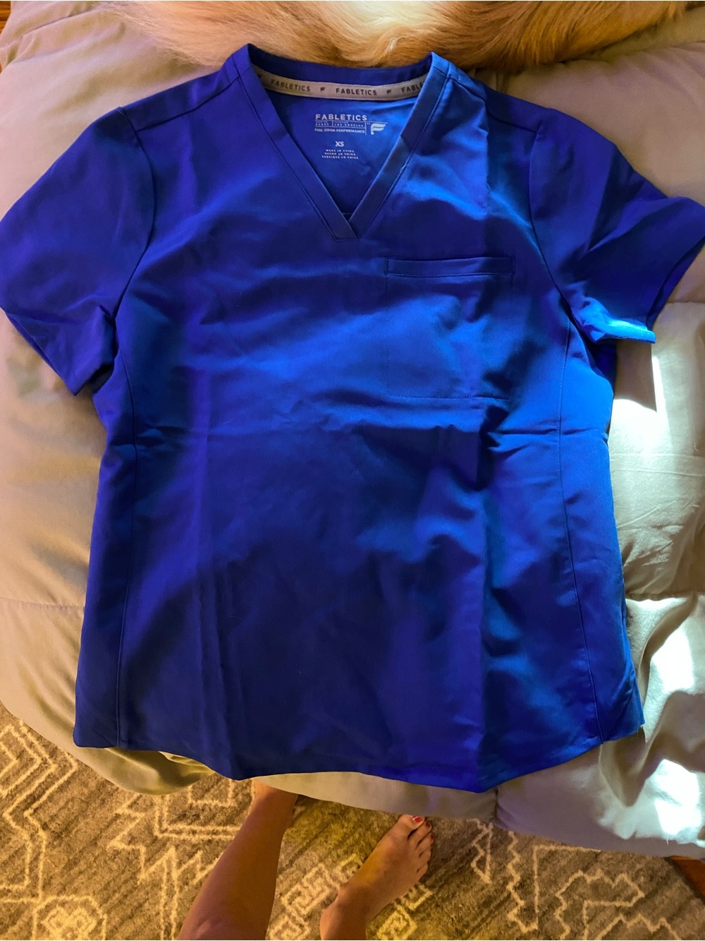 Fabletics Royal Blue Scrub Set - Picture 4 of 5